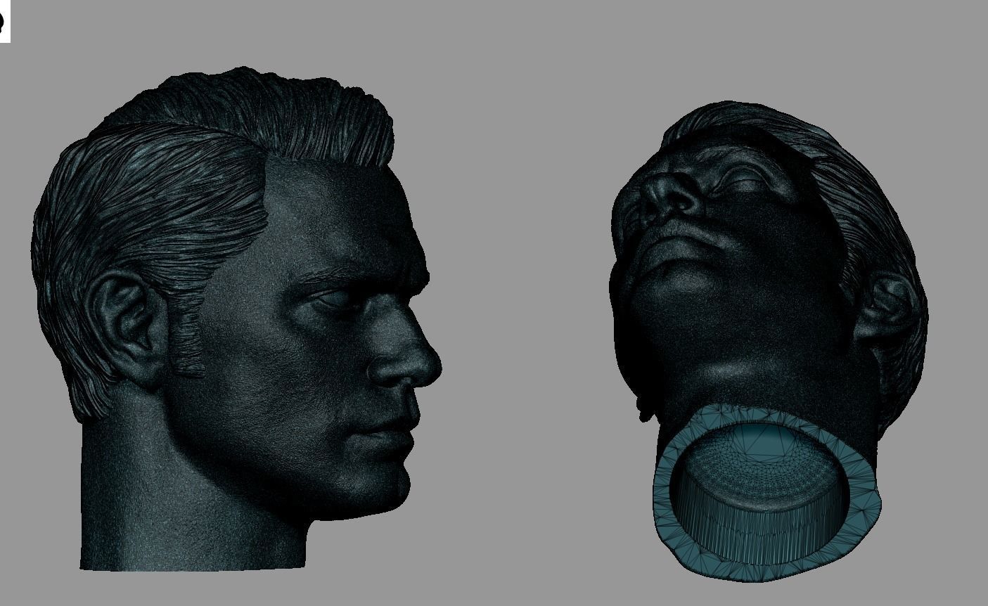 Superman Henry Cavill Head 3D print model_15