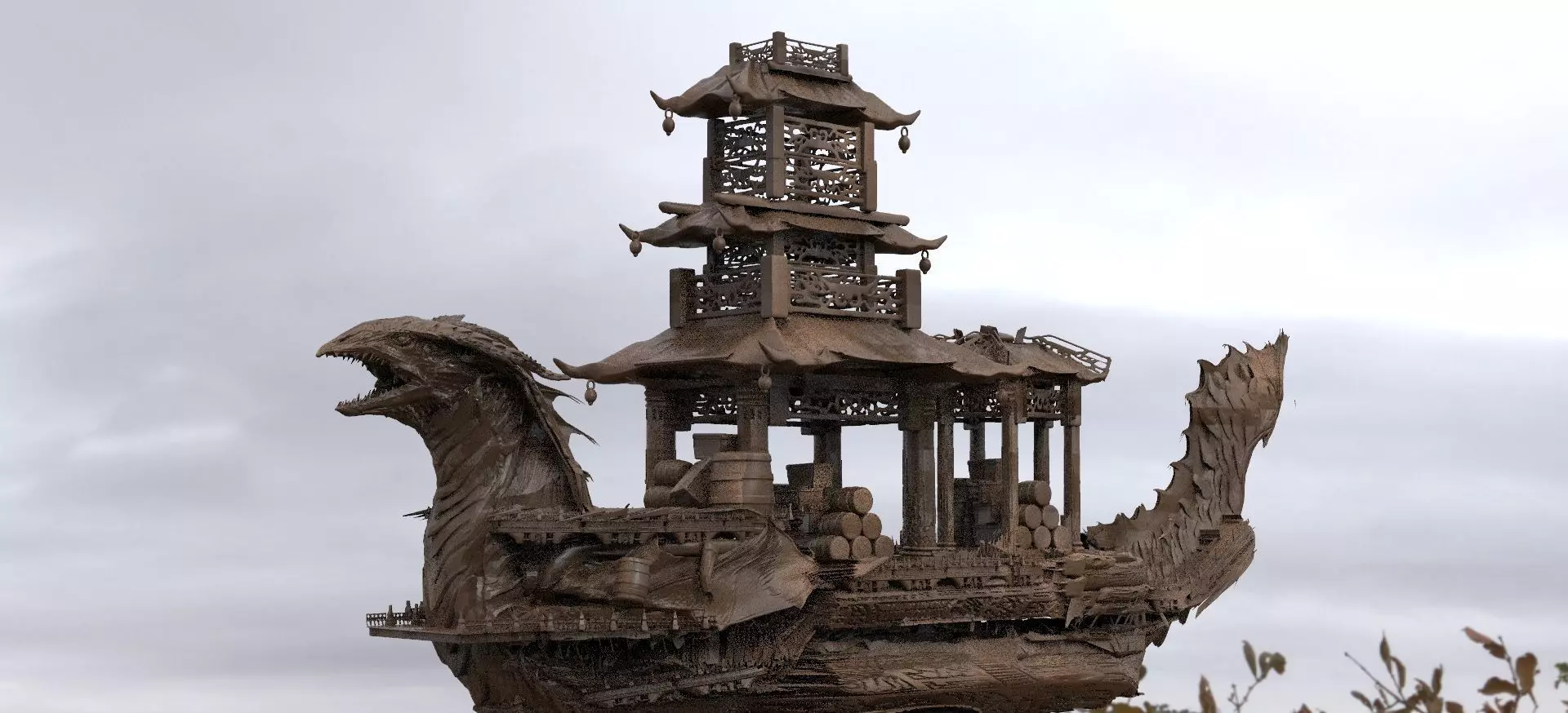 Chinese Treasure ship 3D model
