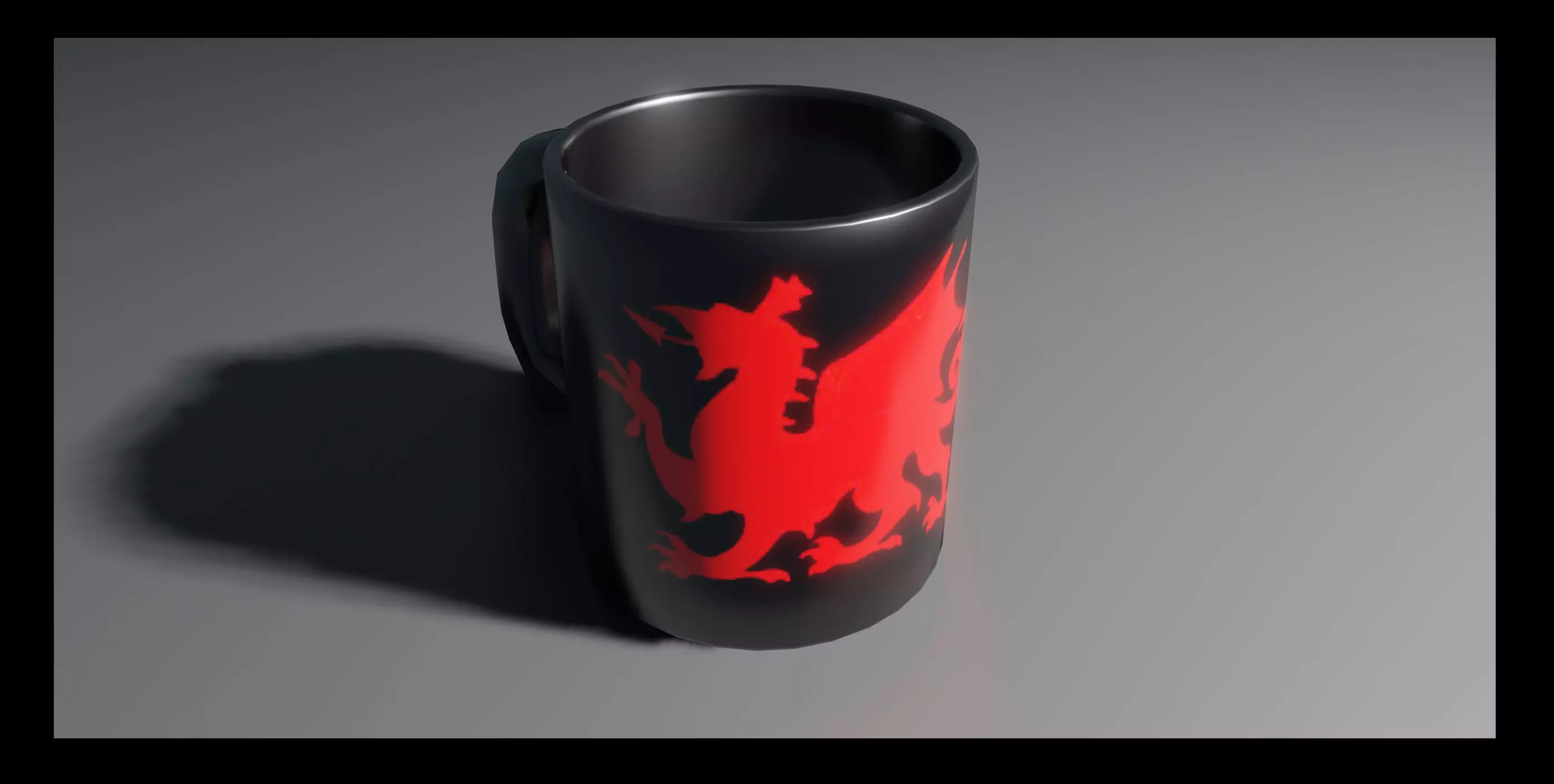 Mug - Dragon Graphic Free 3D model