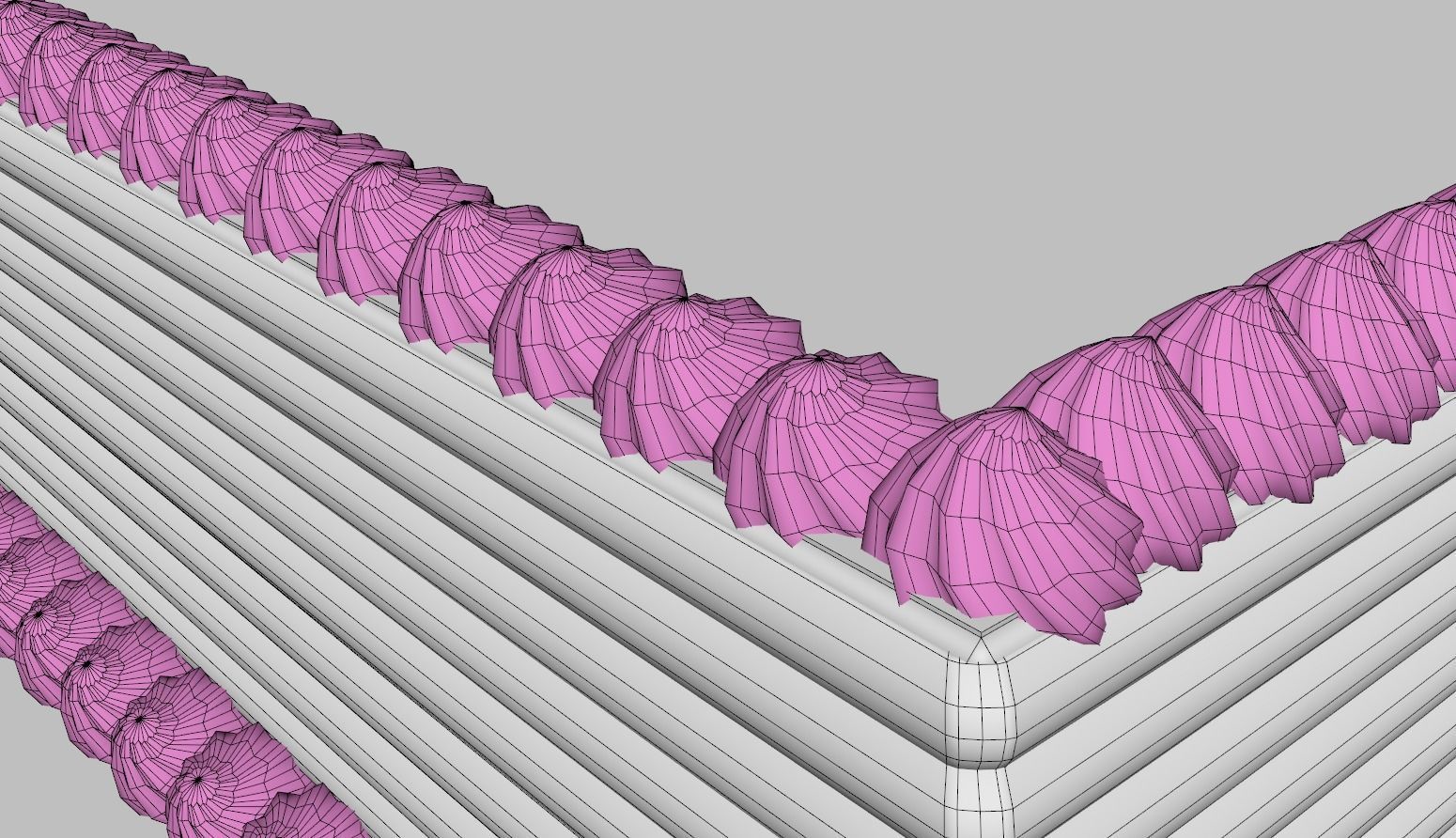 Regular Rectangular Cake 3D model_8