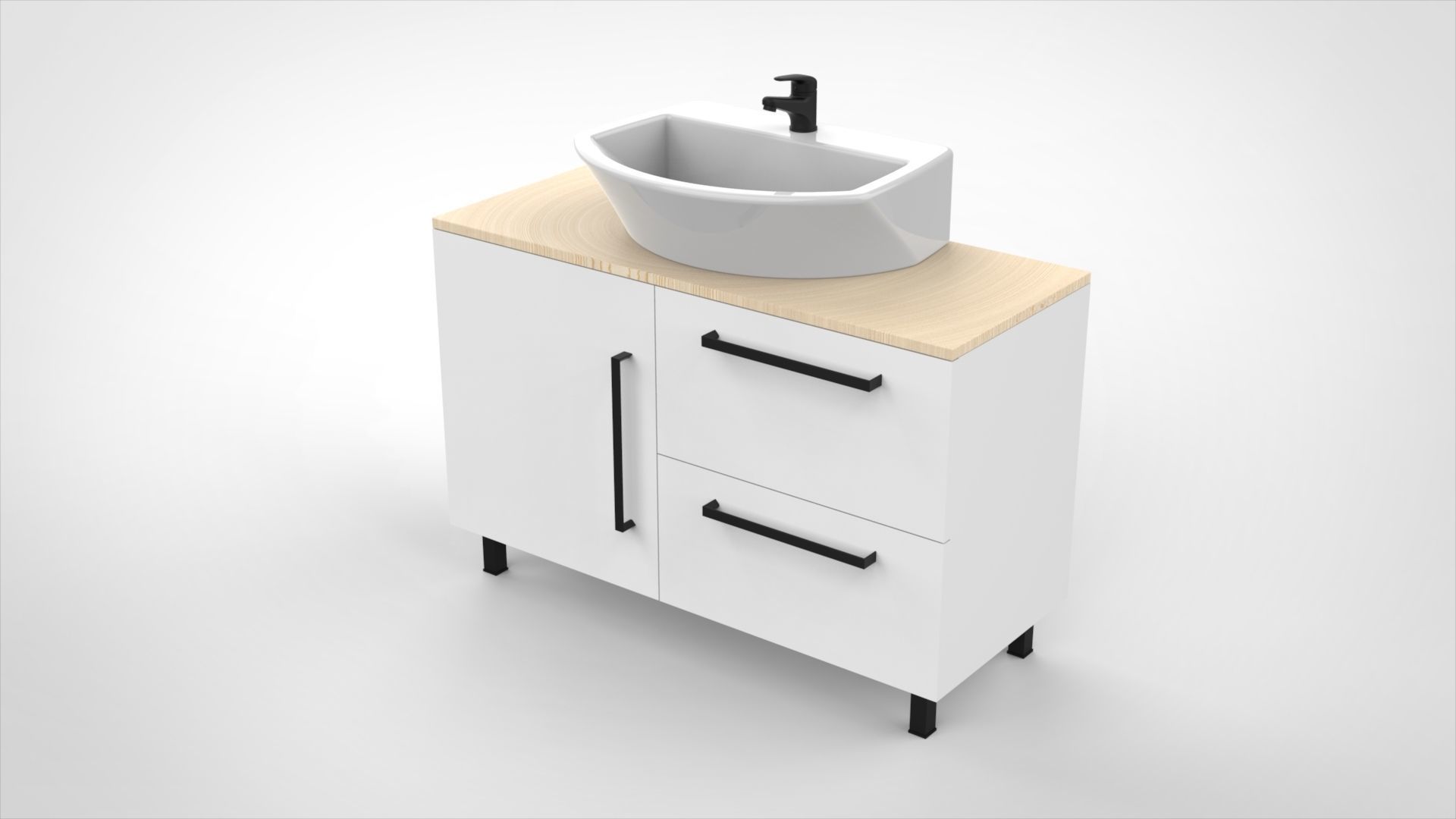Bathroom cabinet 3D model_3