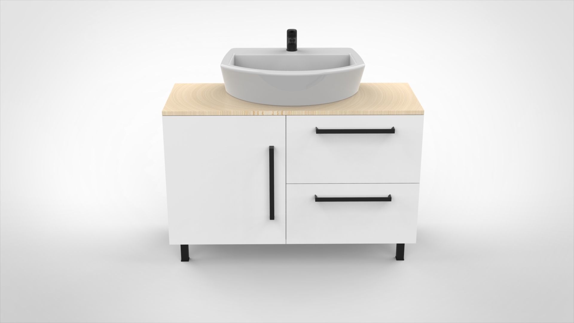 Bathroom cabinet 3D model_2