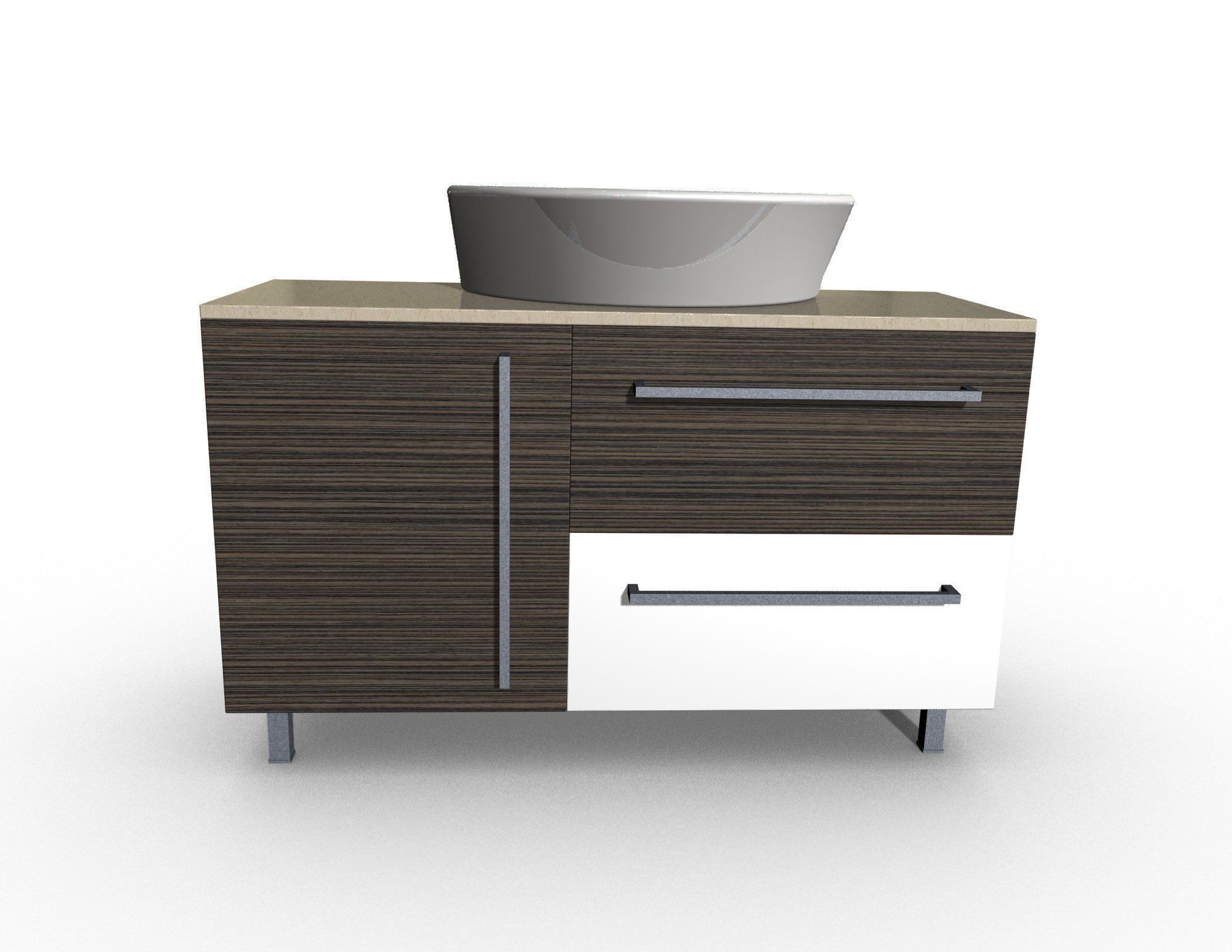 Bathroom cabinet 3D model_6