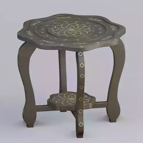 Oriental end table