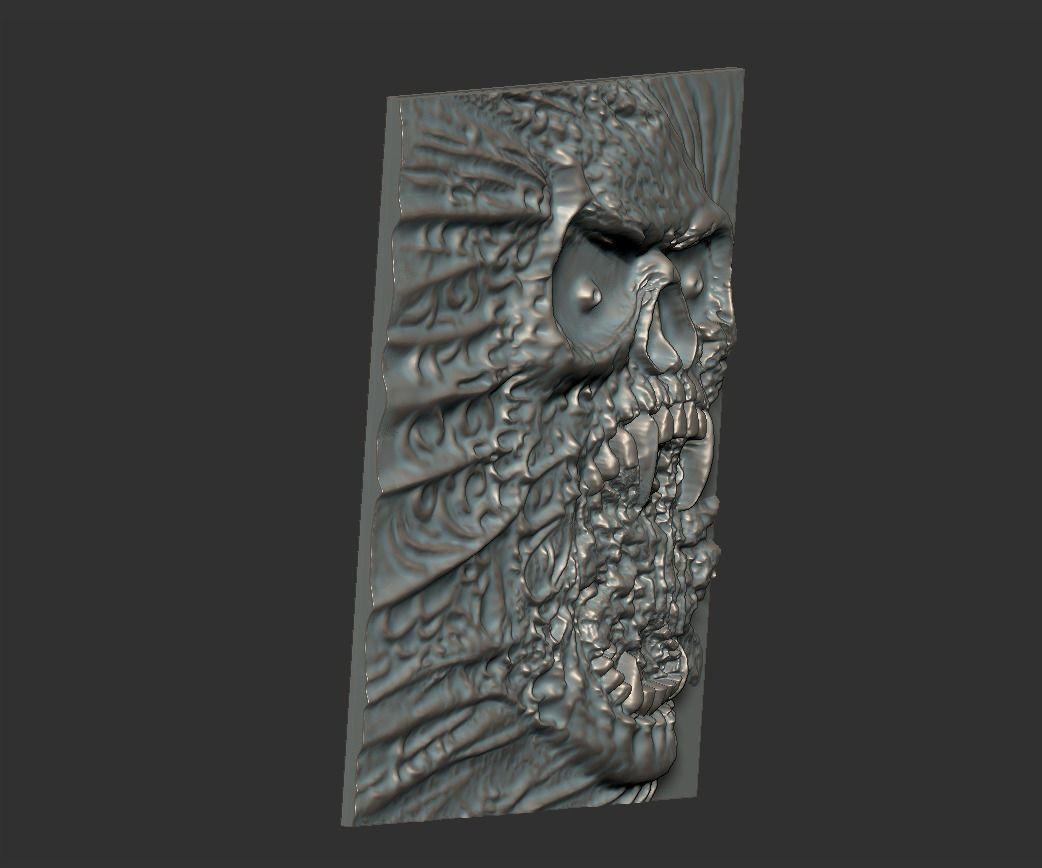 devil skull 3D print model_4