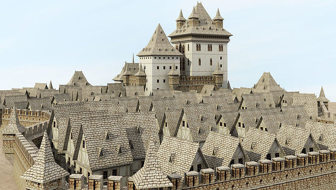Medieval Cities Germany 3D model