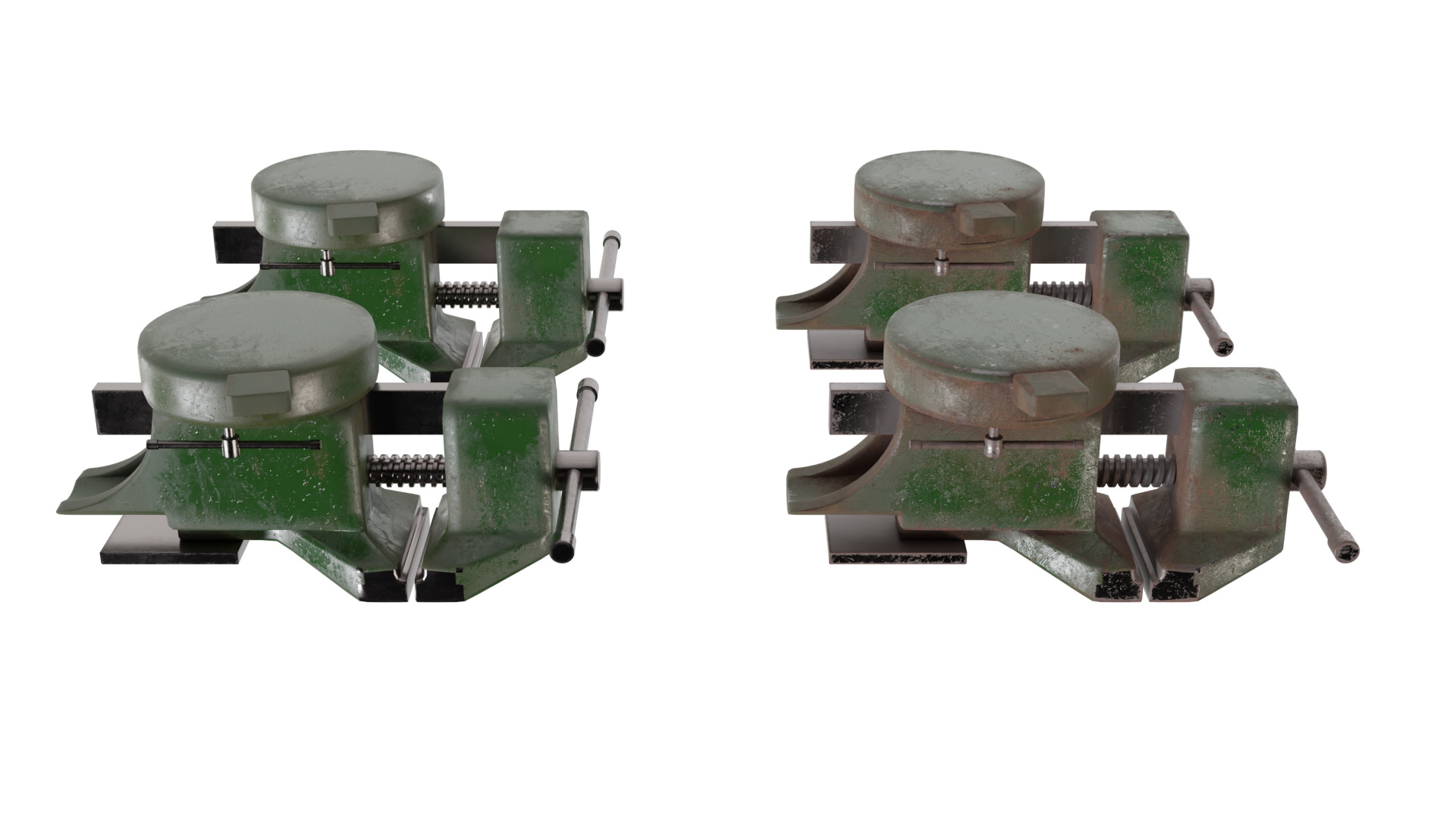 Hand Vice Low-poly 3D model_6