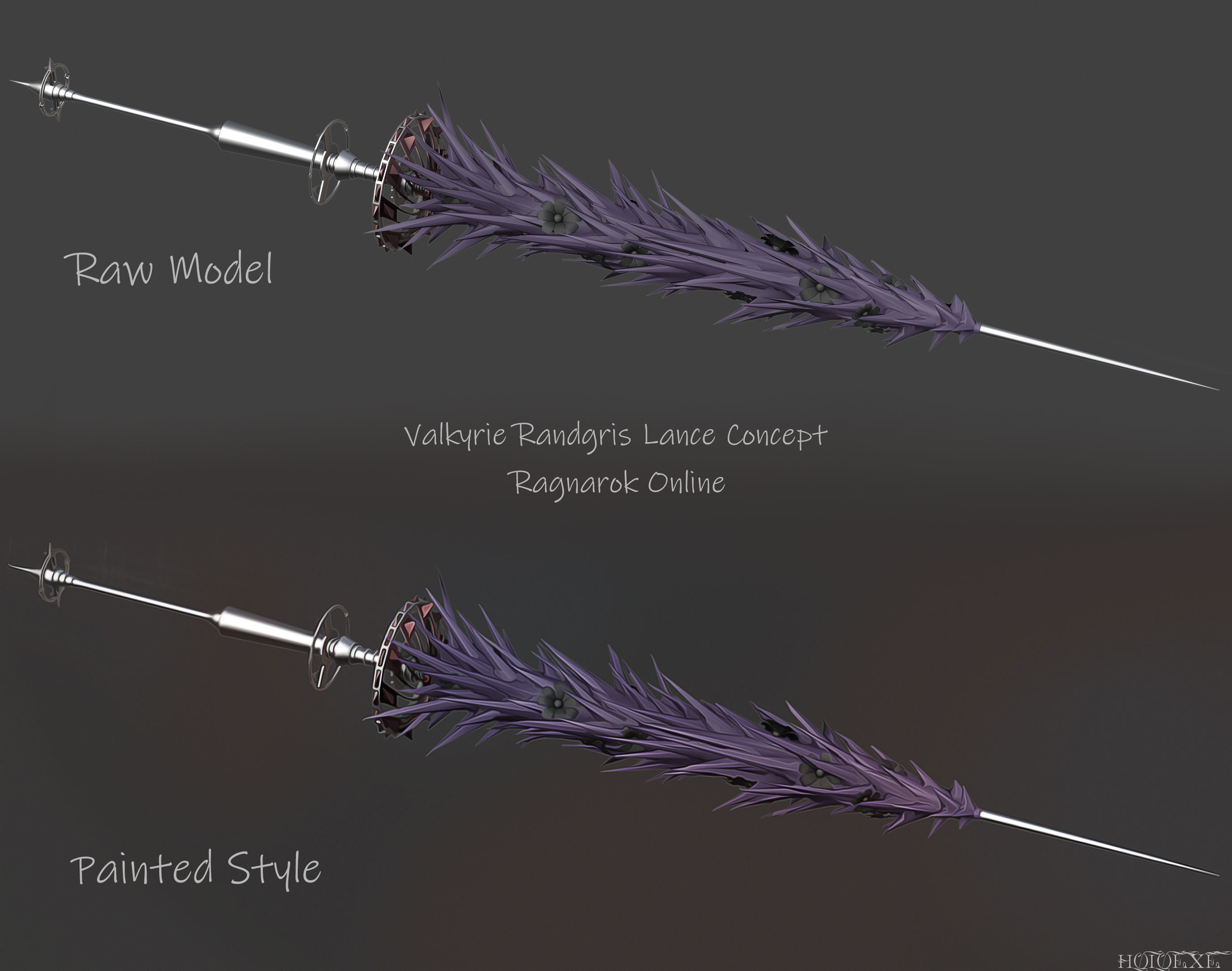 Valkyrie Randgris Lance Concept 3D model | CGTrader