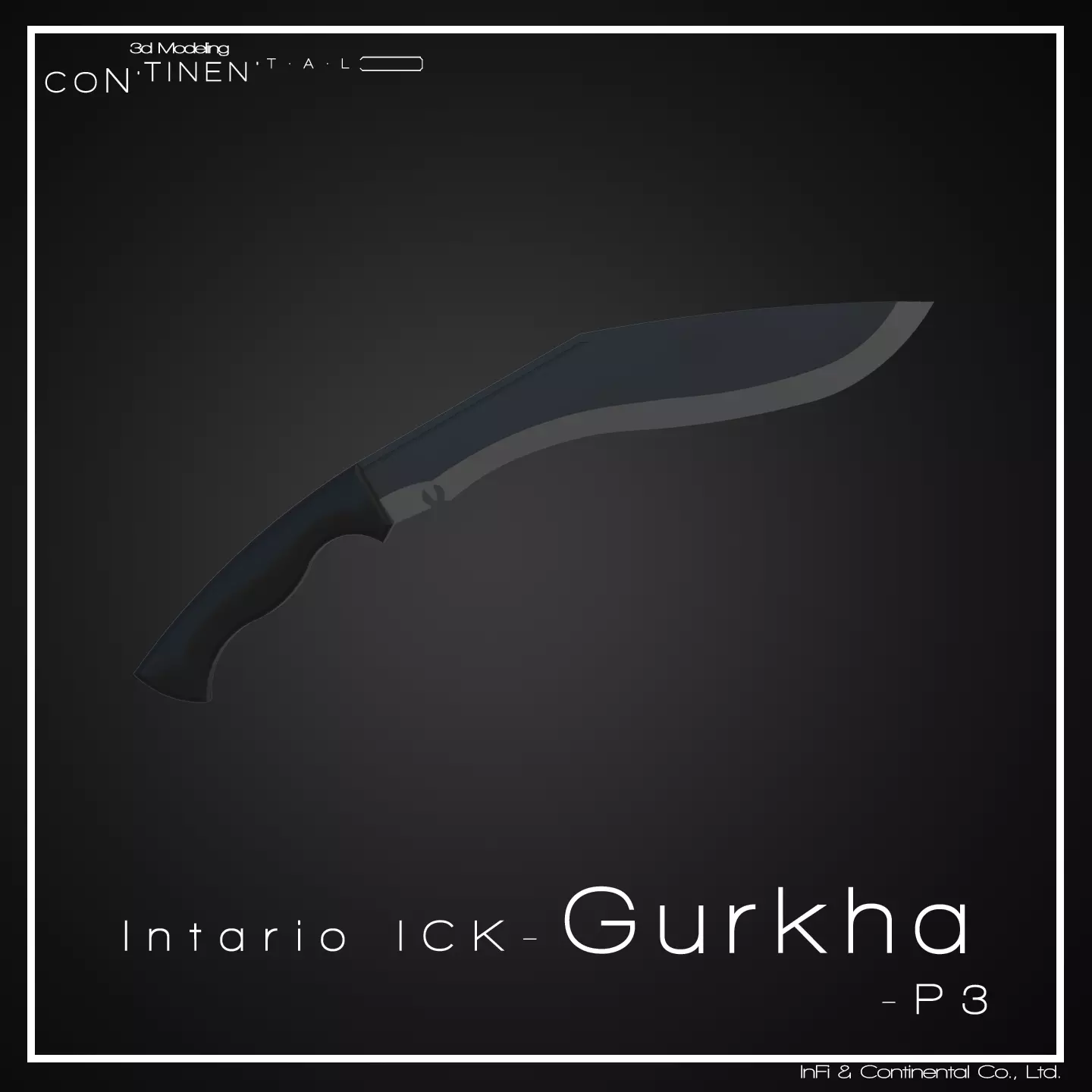 Intario ICK-Gurkha-P3 Low-poly 3D model