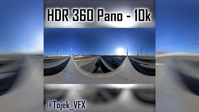 HDR 360 Panorama 1st Street Viaduct DTLA 65 bridge top 3D model