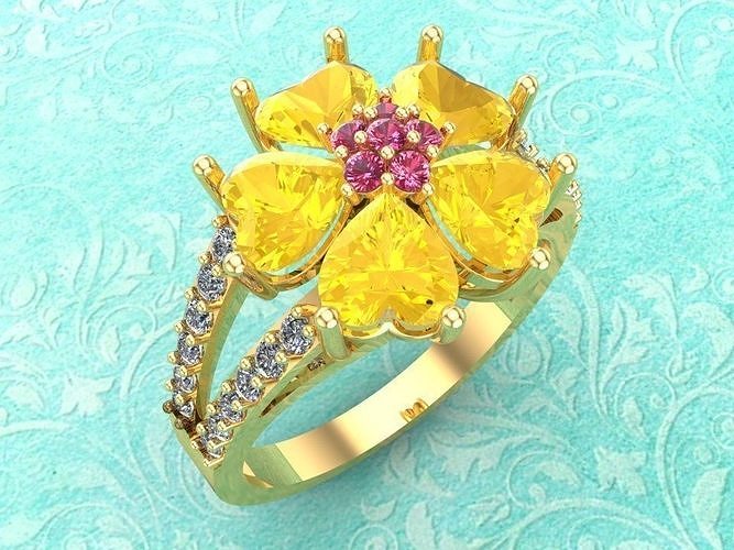 Heart Ring 3D print model