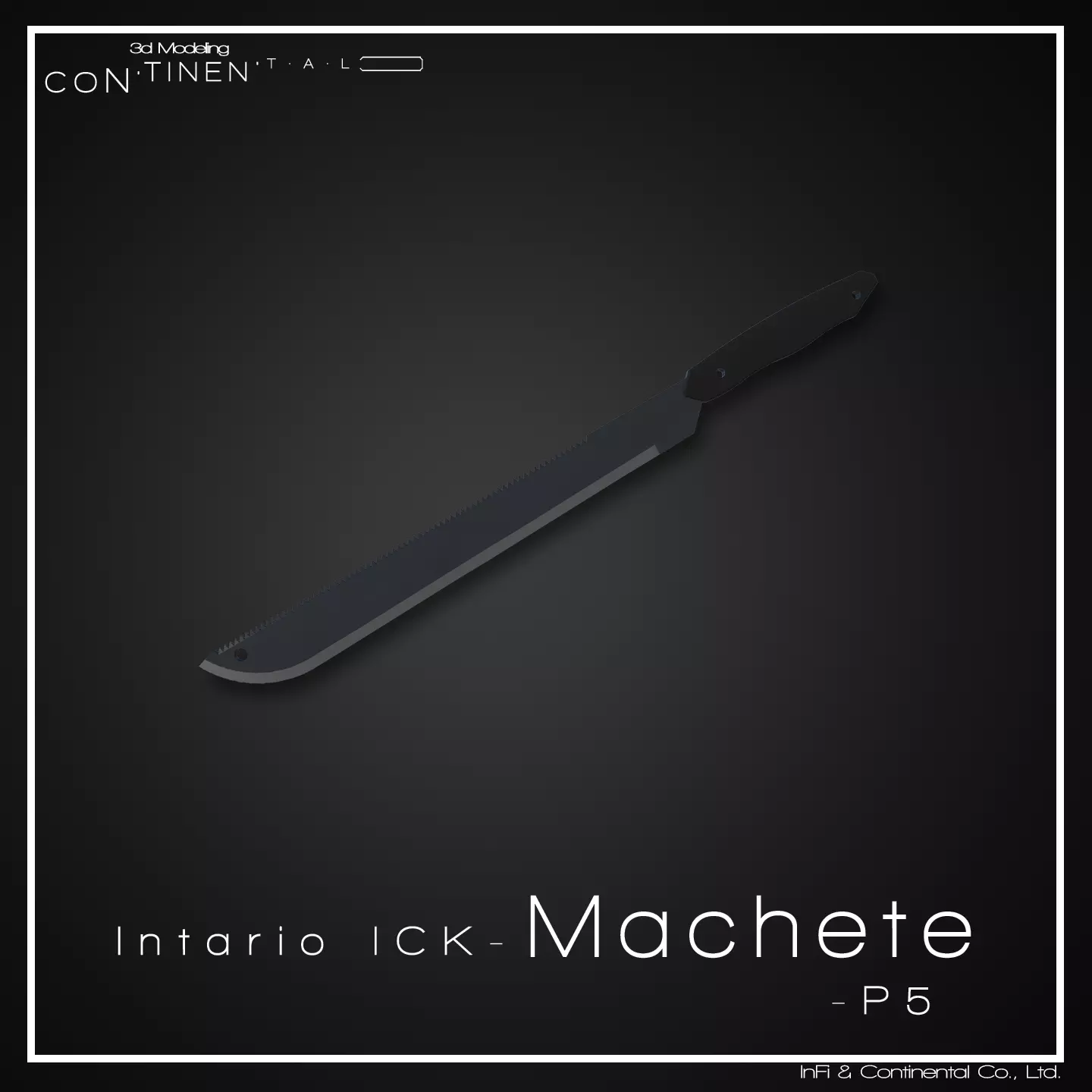 Intario ICK-Machete-P5 Low-poly 3D model