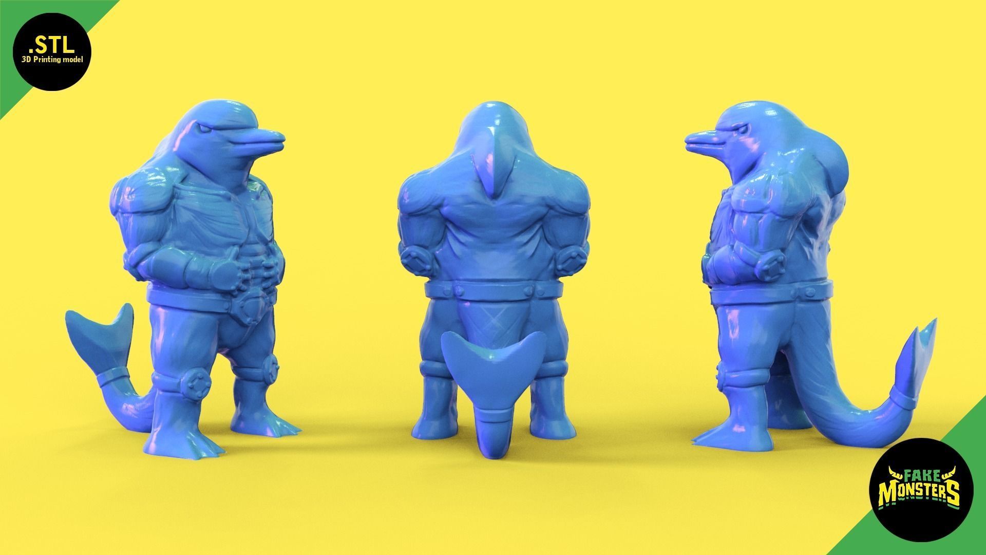 02 King Dolphin - Fake Monsters 3D print model_1