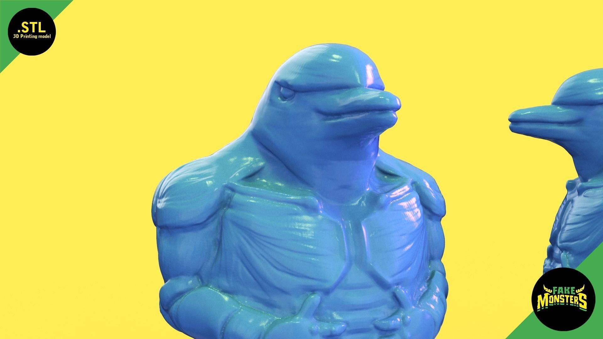 02 King Dolphin - Fake Monsters 3D print model_3