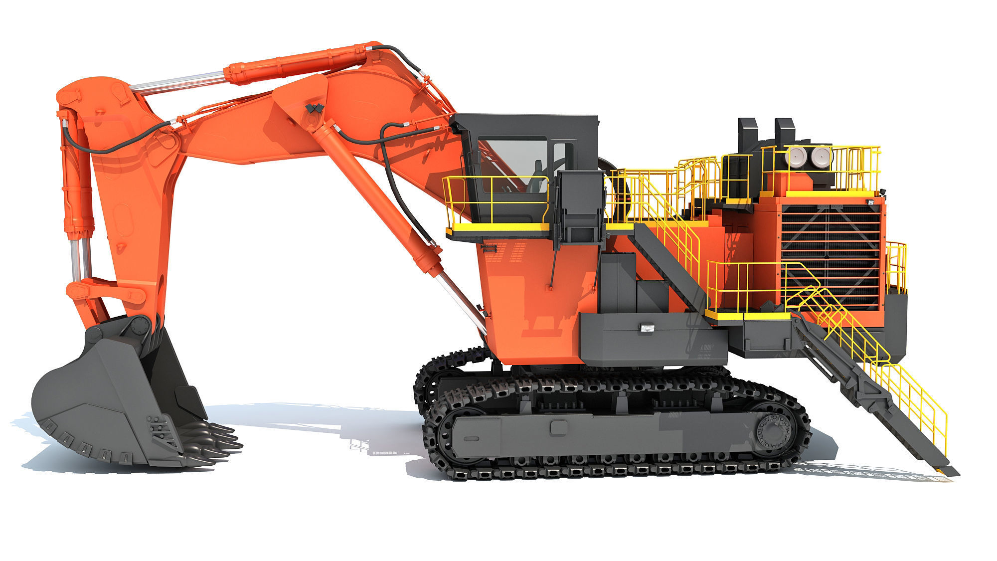 Mining Excavator Shovel 3D model_1