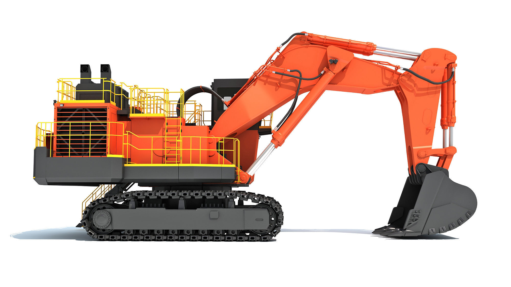 Mining Excavator Shovel 3D model_9