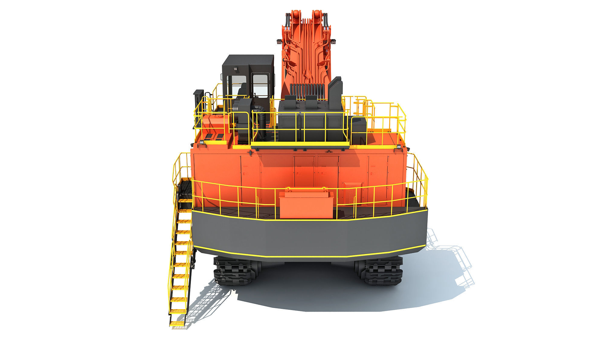 Mining Excavator Shovel 3D model_4