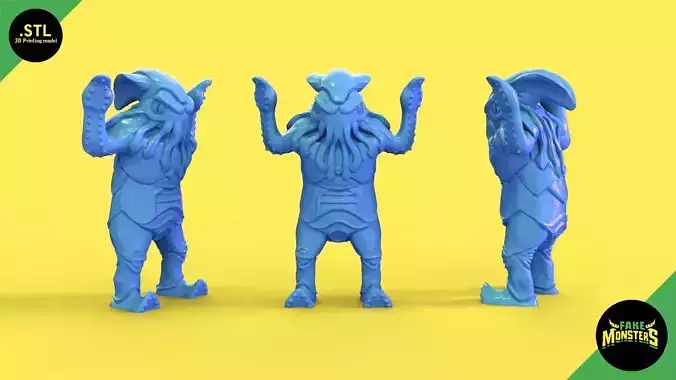 03 Squido - Fake Monsters 3D print model