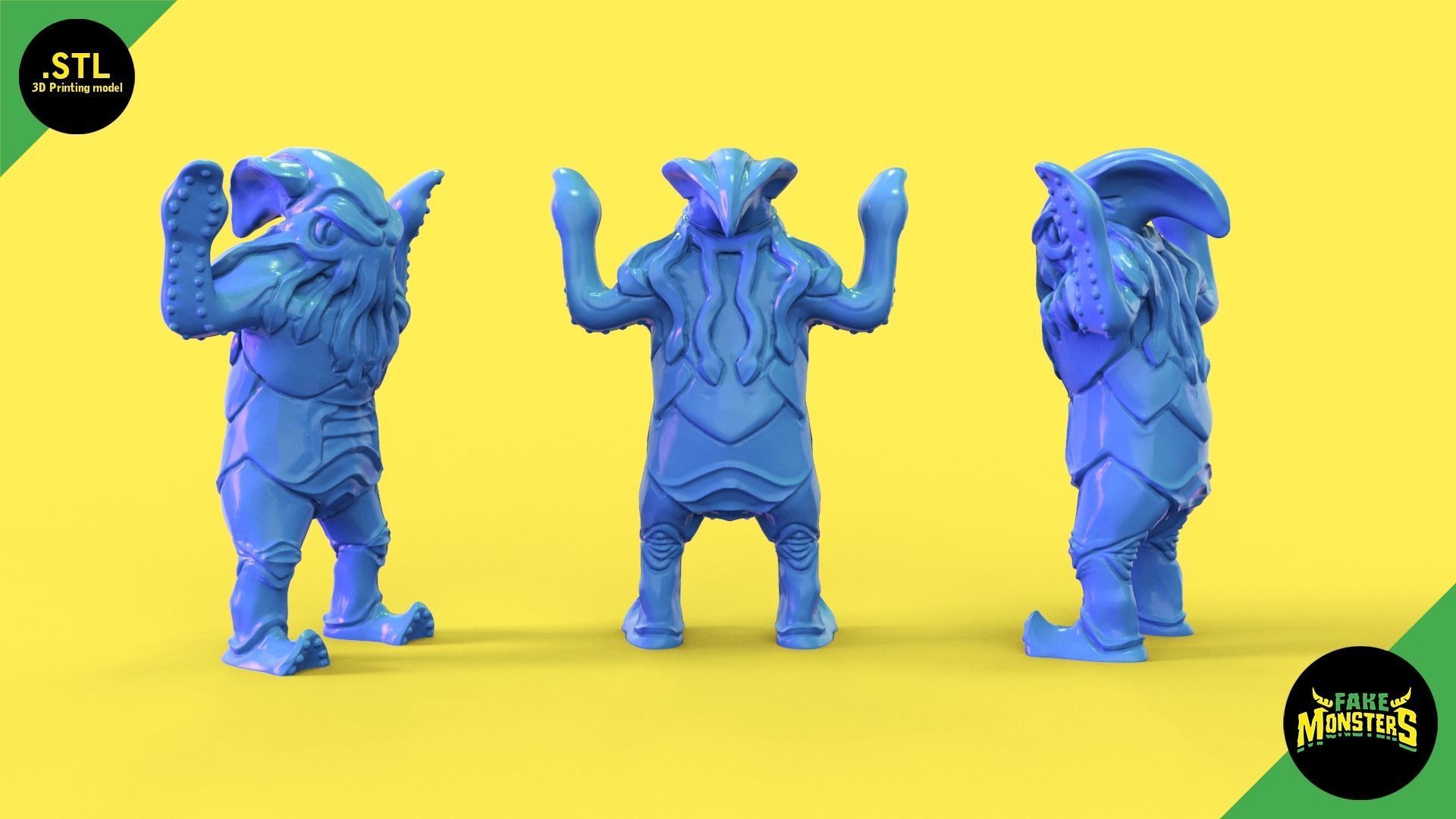 03 Squido - Fake Monsters 3D print model_1