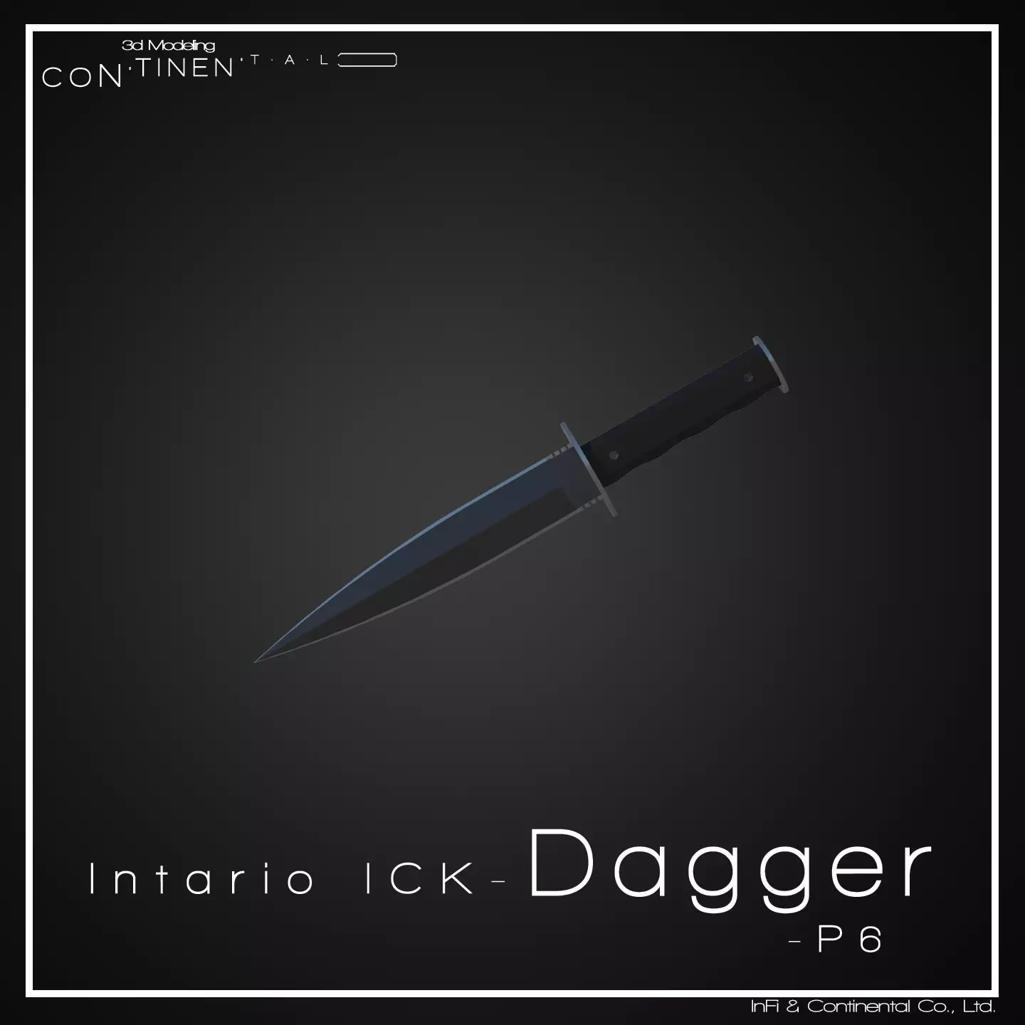 Intario ICK-Dagger-P6 Low-poly 3D model