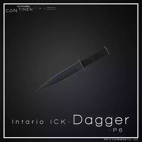 Intario ICK-Dagger-P6 Low-poly 3D model