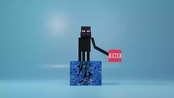 Enderman in water