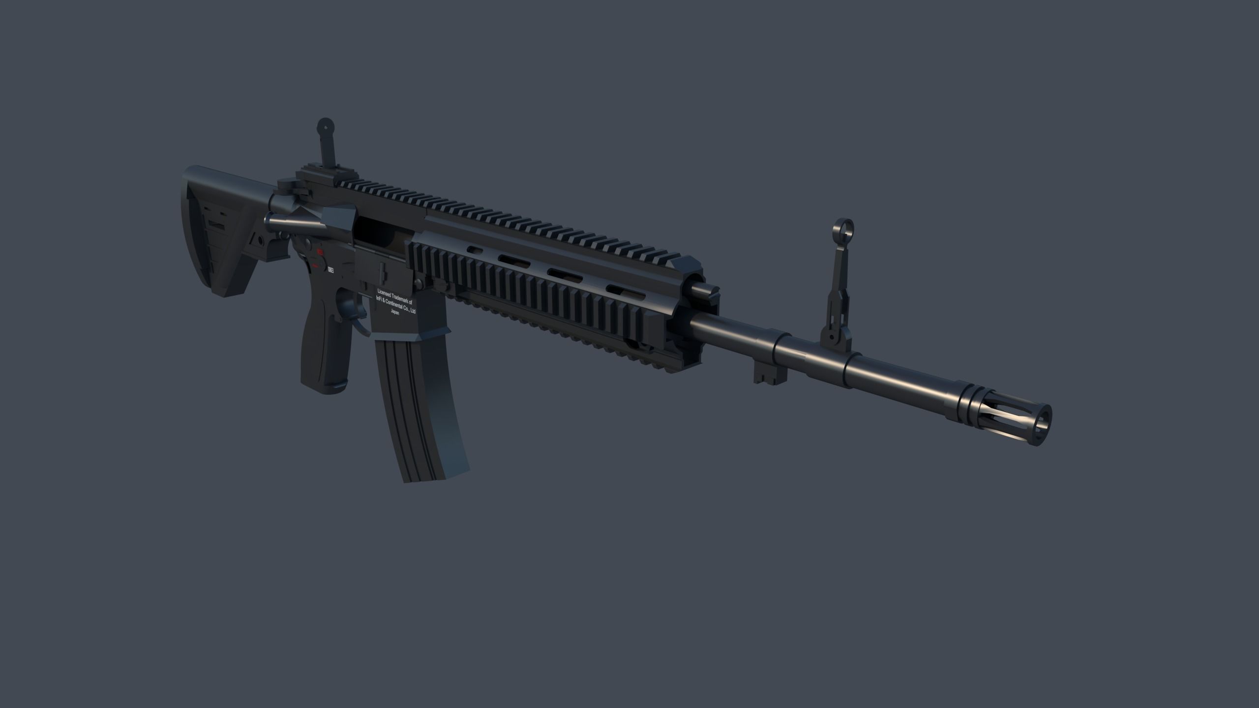 IC416A5 ar - rifle 3D model_2