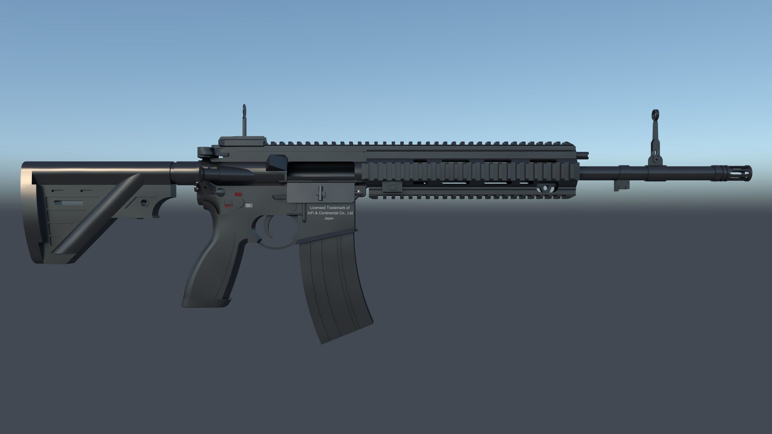 IC416A5 ar - rifle 3D model_1