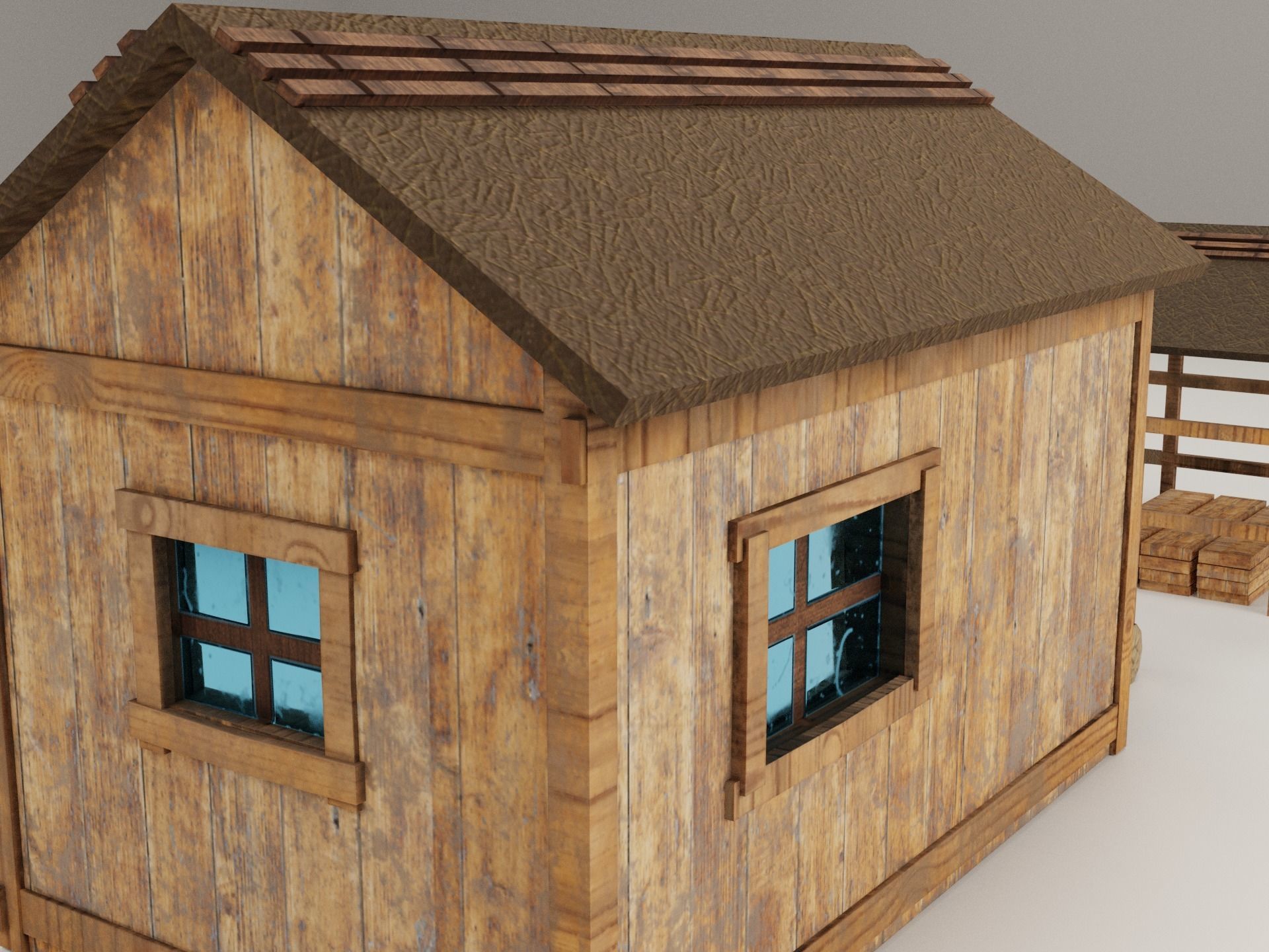  Sawmill Level 1  Low-poly 3D model_5