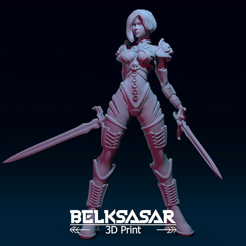 Female Guardian Vampire 3D print model_1