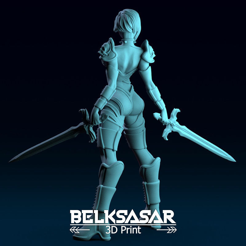 Female Guardian Vampire 3D print model_4