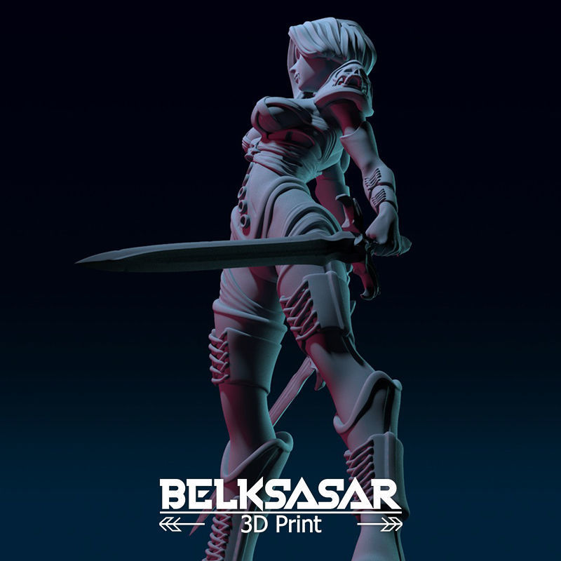Female Guardian Vampire 3D print model_18