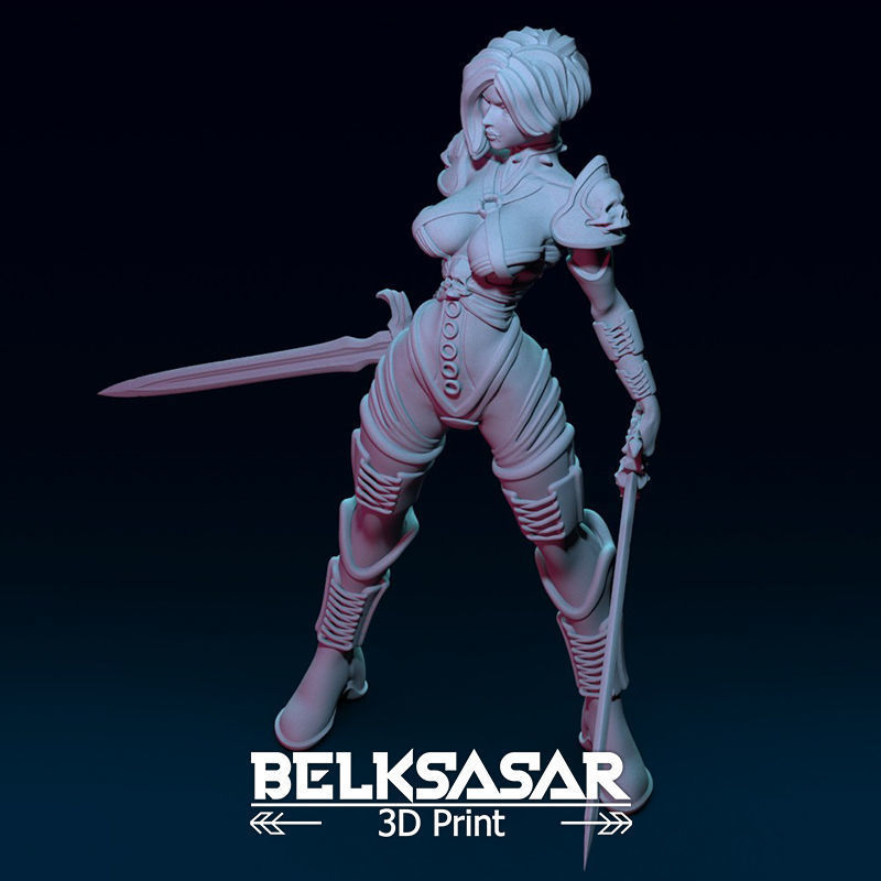 Female Guardian Vampire 3D print model_14