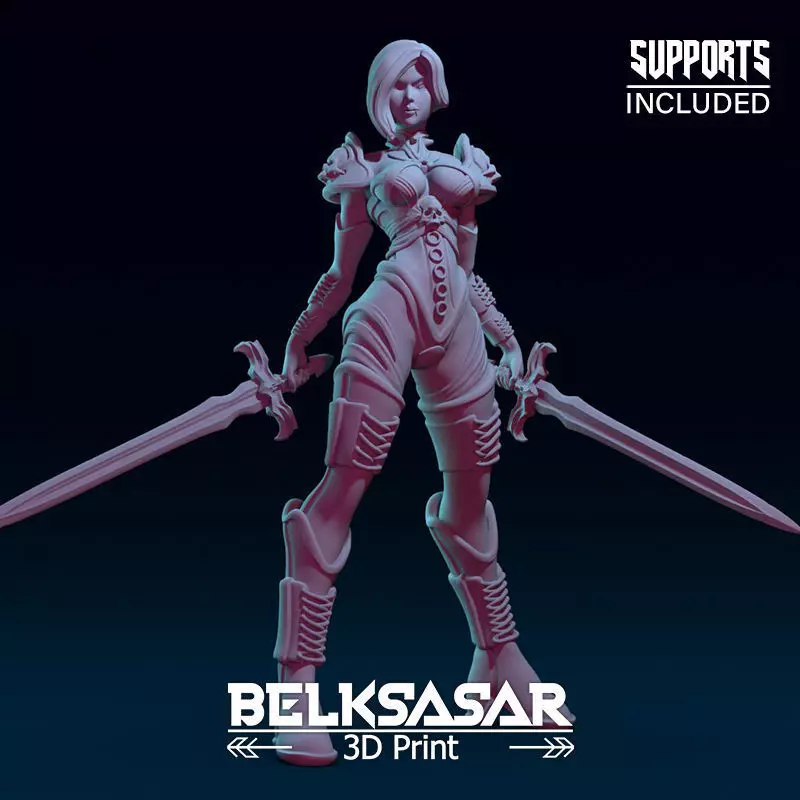 Female Guardian Vampire 3D print model_0