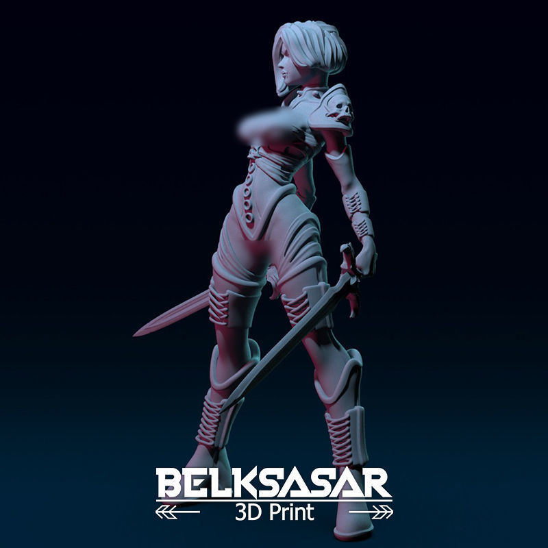 Female Guardian Vampire Normal and Nude 3D print model_5