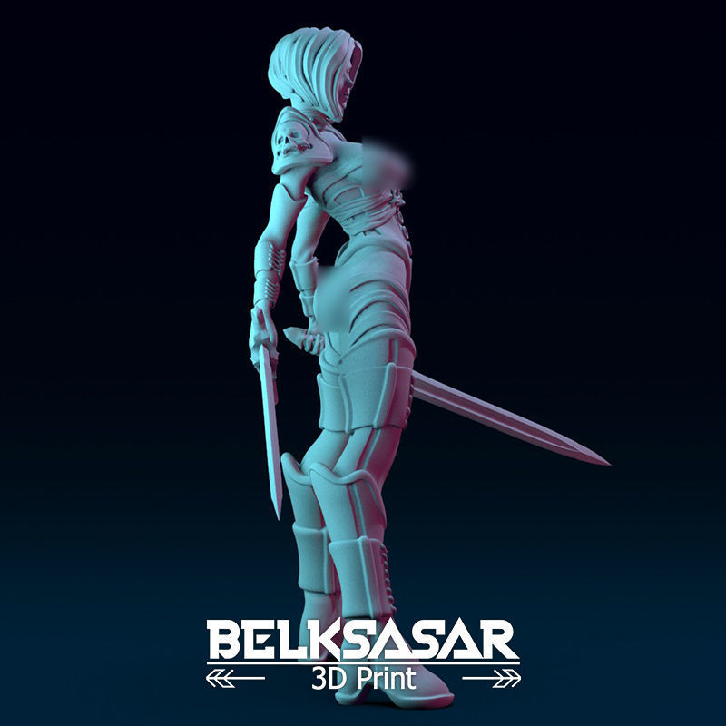 Female Guardian Vampire Normal and Nude 3D print model_15