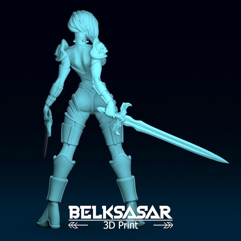 Female Guardian Vampire Normal and Nude 3D print model_12