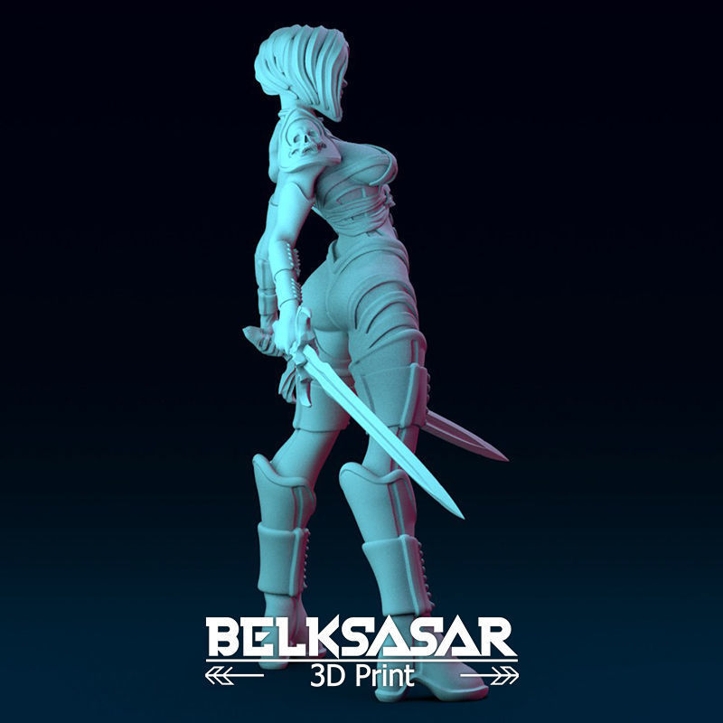 Female Guardian Vampire Normal and Nude 3D print model_14