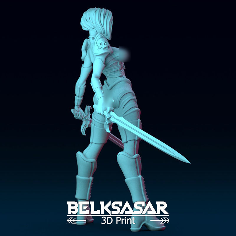 Female Guardian Vampire Normal and Nude 3D print model_13