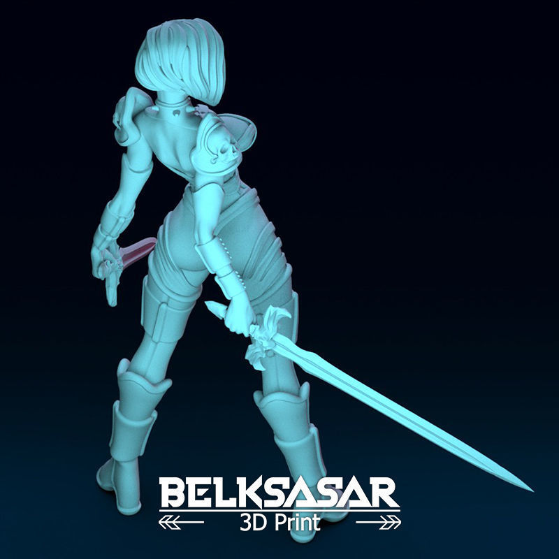 Female Guardian Vampire Normal and Nude 3D print model_34