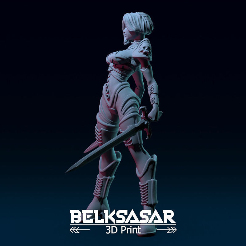 Female Guardian Vampire Normal and Nude 3D print model_6