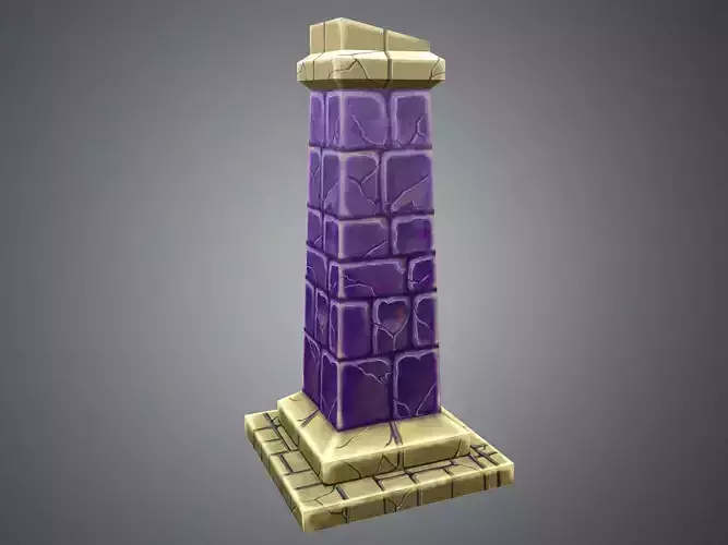 Low Poly Stylize Pillar