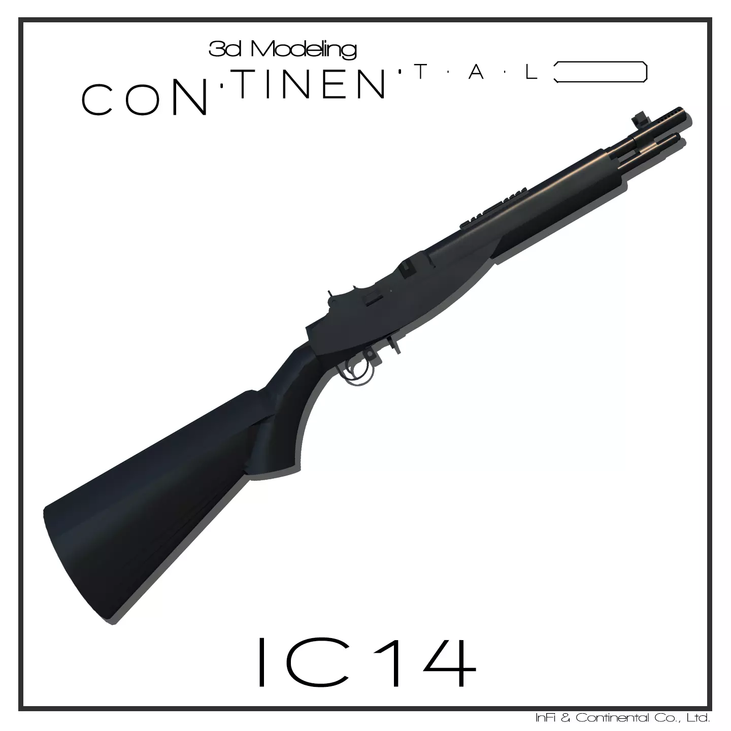 IC-14 shotgun 3D model_0