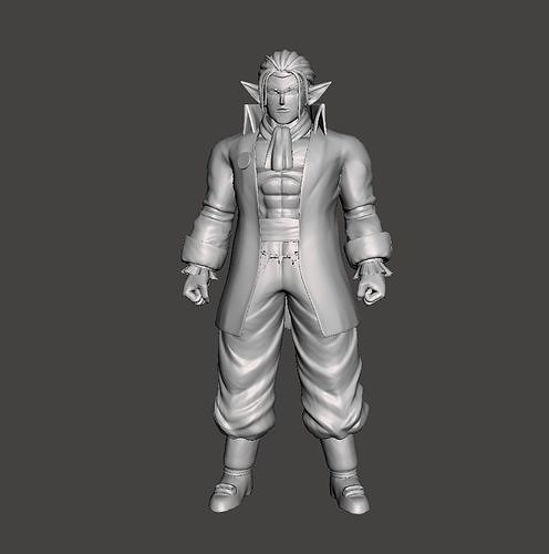 Elec 3D Model man with dreadlocks 3D print model