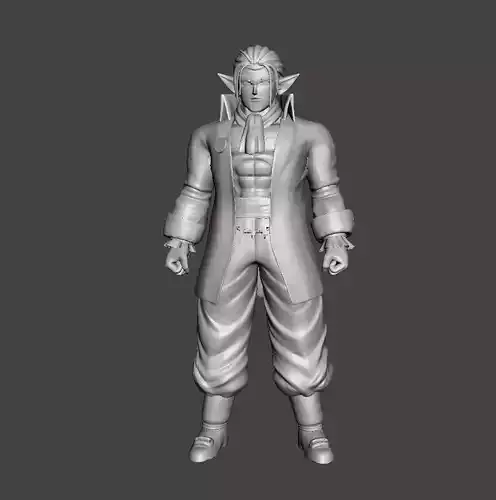 Elec 3D Model man with dreadlocks 3D print model