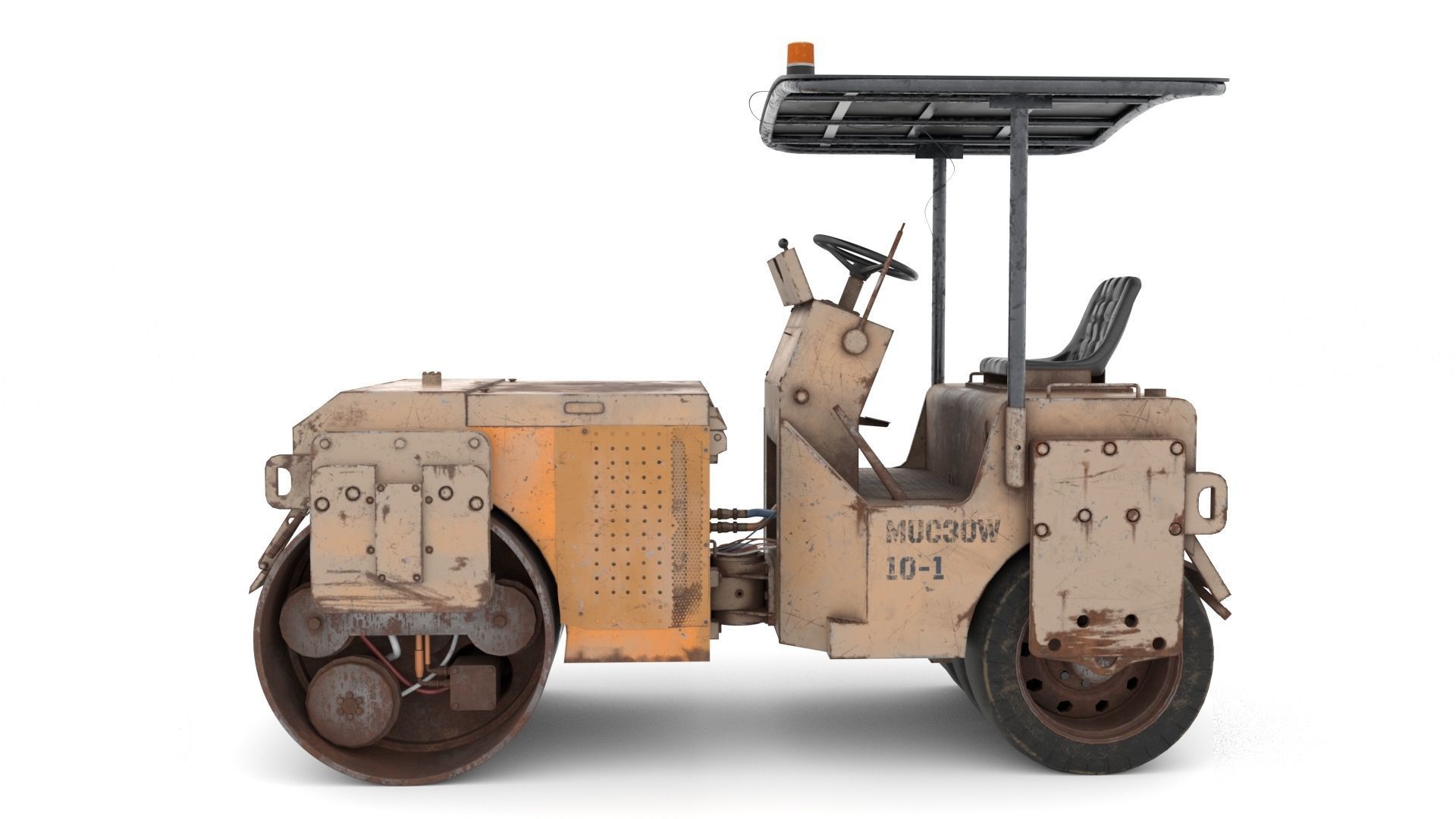 Construction roller MUC30W 3D model_1