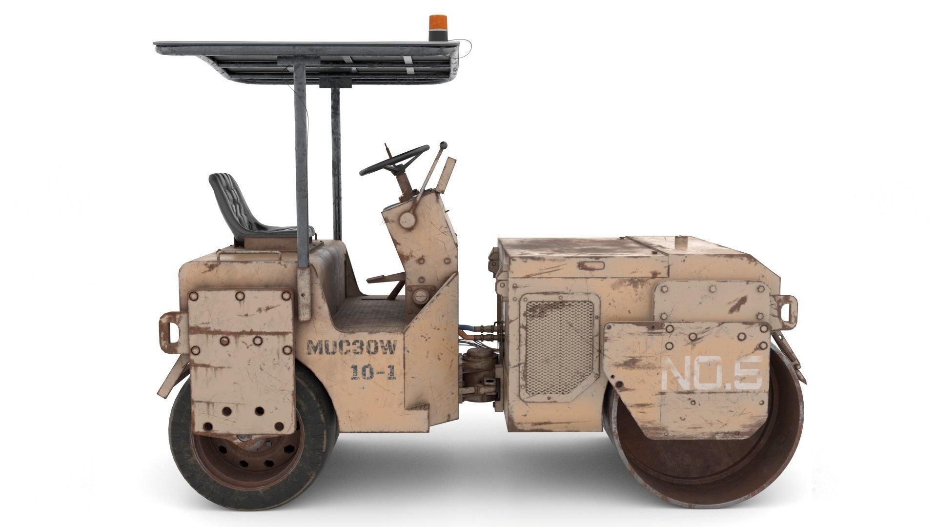 Construction roller MUC30W 3D model_2