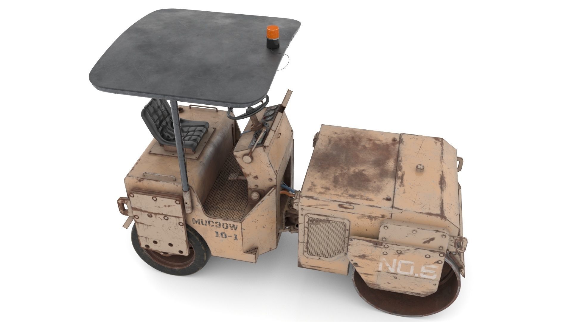 Construction roller MUC30W 3D model_3