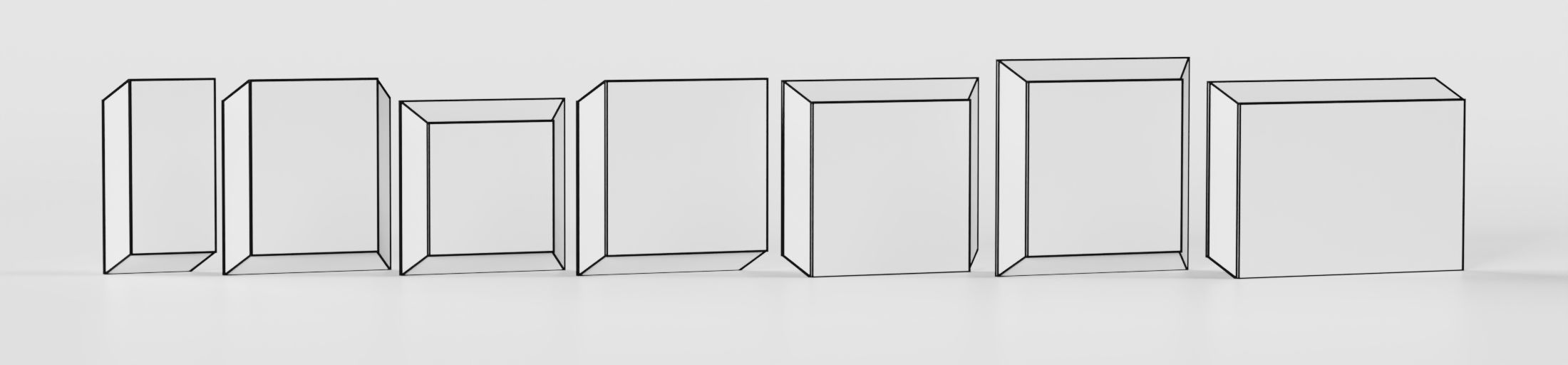 Chevron Interlocking Lead Block Radiation Shielding Low-poly 3D model_11