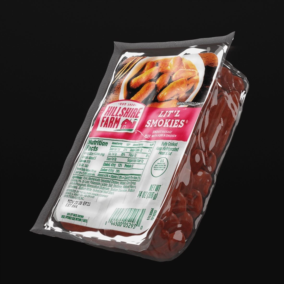 Smoked Sausage 1 3D model_3